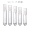 Şeffaf Plastik P&uuml;sk&uuml;rt&uuml;c&uuml; ile 10ml 15ml 20ml 25ml 30ml Şeffaf Cam Parf&uuml;m Şişeleri toptan satış