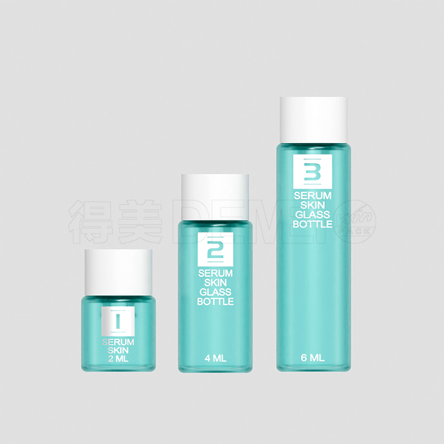 2 ml 4 ml 6 ml szklana butelka z tubką na serum