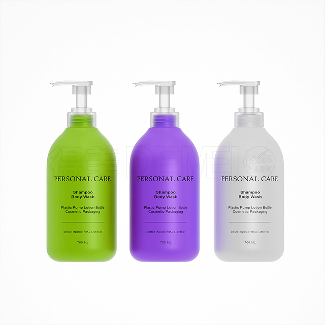 Botol Plastik HDPE 500ml 700ml dengan Pompa Lotion Dan Tutup Flip Top