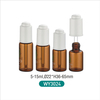 5 ml 10 ml 15 ml Brązowa okrągła szklana butelka z zakraplaczem na olejki eteryczne