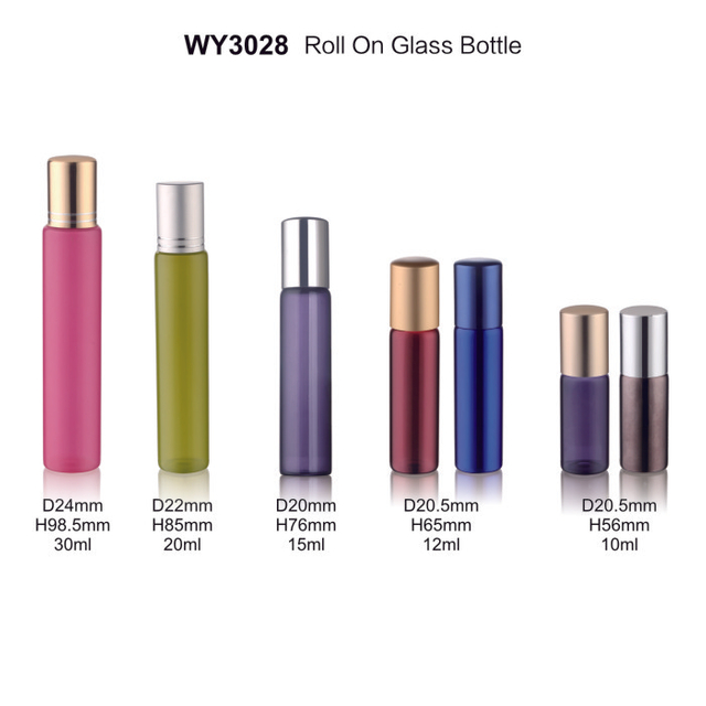 5ml 12ml 15ml 20ml 30ml spuitende gekleurde rollerbalflessen voor essenti&euml;le oli&euml;n en serums