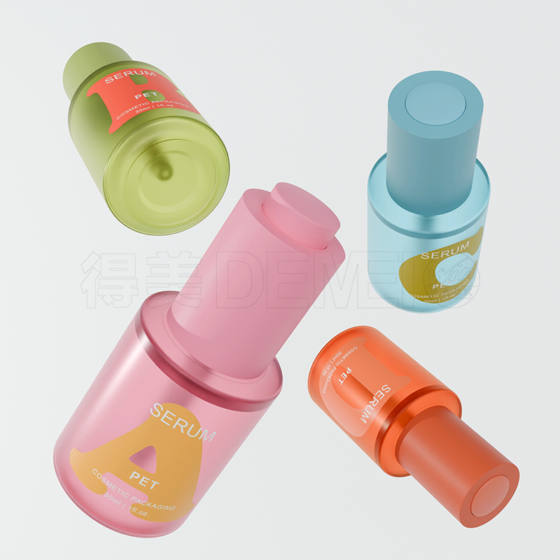 30ml PET Plastic Bottle na may Press Botton Dropper para sa Serum