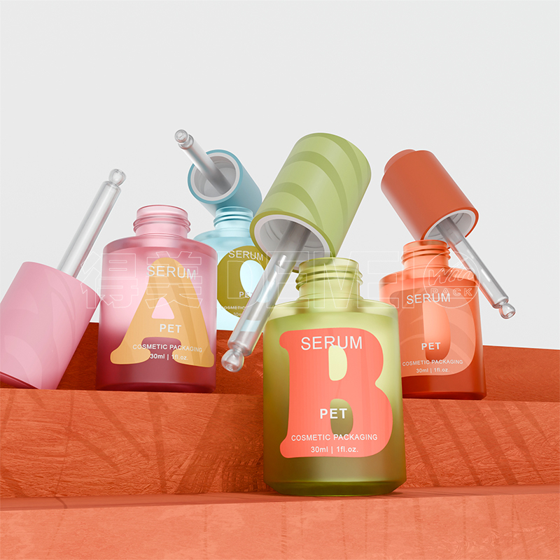 30ml PET Plastic Bottle na may Press Botton Dropper para sa Serum