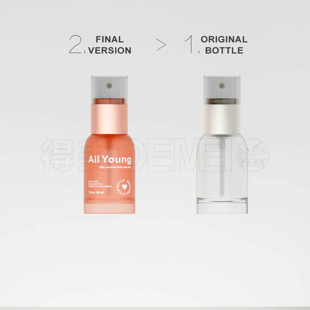 30ml Glass Blue/Red/Yellow Spray Bote