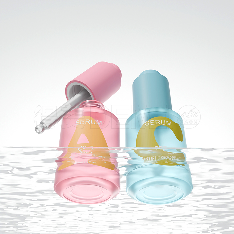 30ml PET Plastic Bottle na may Press Botton Dropper para sa Serum
