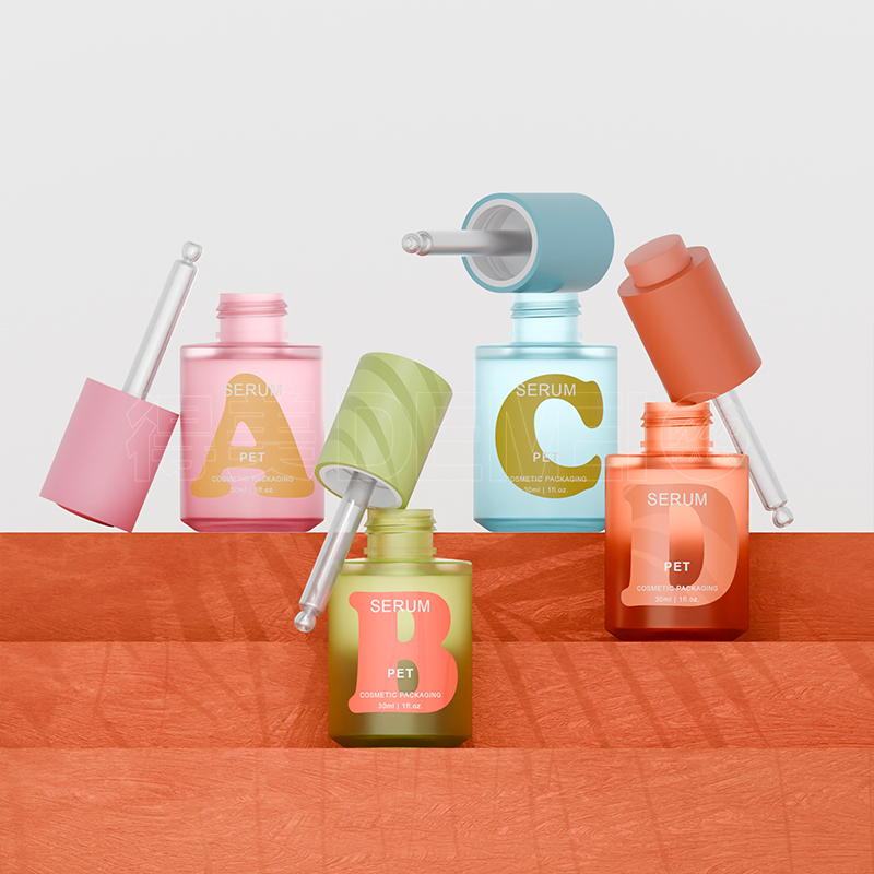 30ml PET Plastic Bottle na may Press Botton Dropper para sa Serum