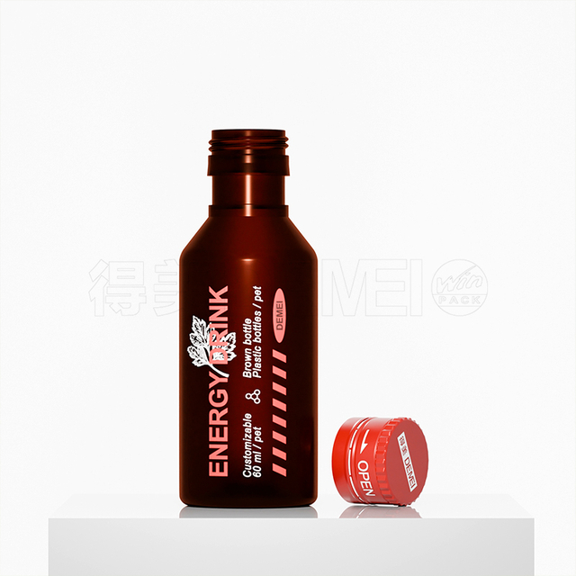 Plastikowa butelka PET o pojemności 30 ml do napoj&oacute;w energetycznych 