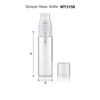 Şeffaf Plastik P&uuml;sk&uuml;rt&uuml;c&uuml; ile 10ml 15ml 20ml 25ml 30ml Şeffaf Cam Parf&uuml;m Şişeleri toptan satış