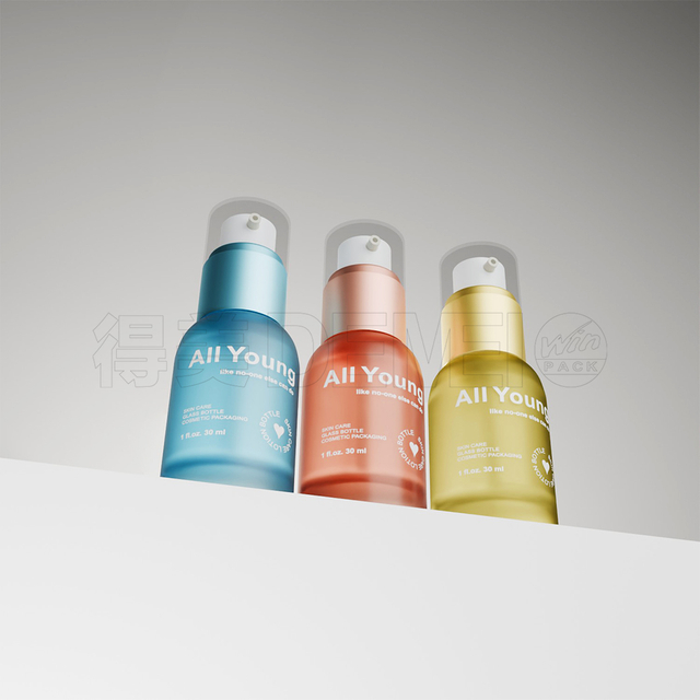 30ml Glass Blue/Red/Yellow Spray Bote