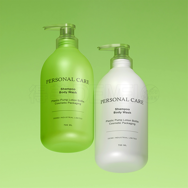 Botol Plastik HDPE 500ml 700ml dengan Pompa Lotion Dan Tutup Flip Top